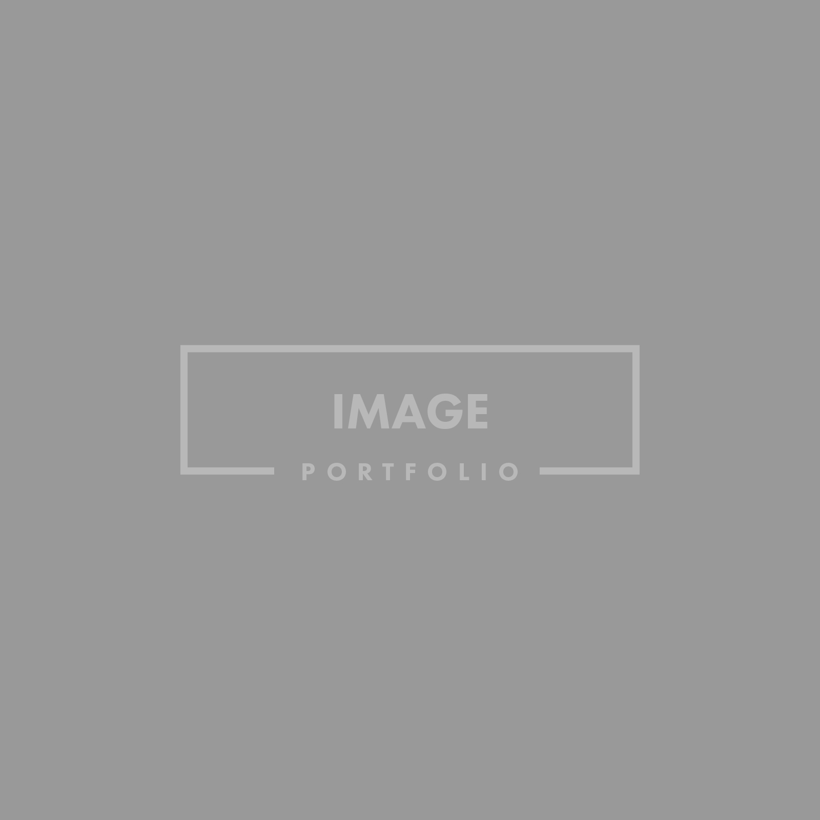 Gray portfolio image placeholder with centered text Gray portfolio image placeholder with centered text