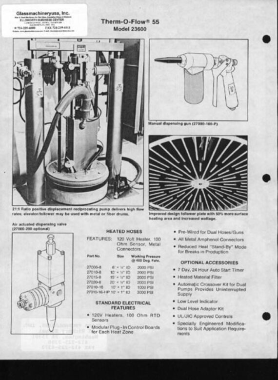 PYLES THERMOFLOW 55 2 OF 2 LITERATURE