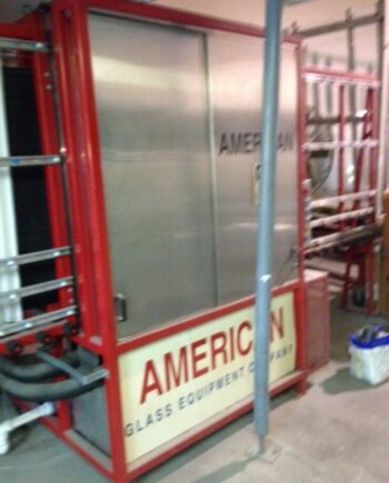 AMERICAN Mini 36″ Open Top Vertical Glass Washer – American Glass Machinery
